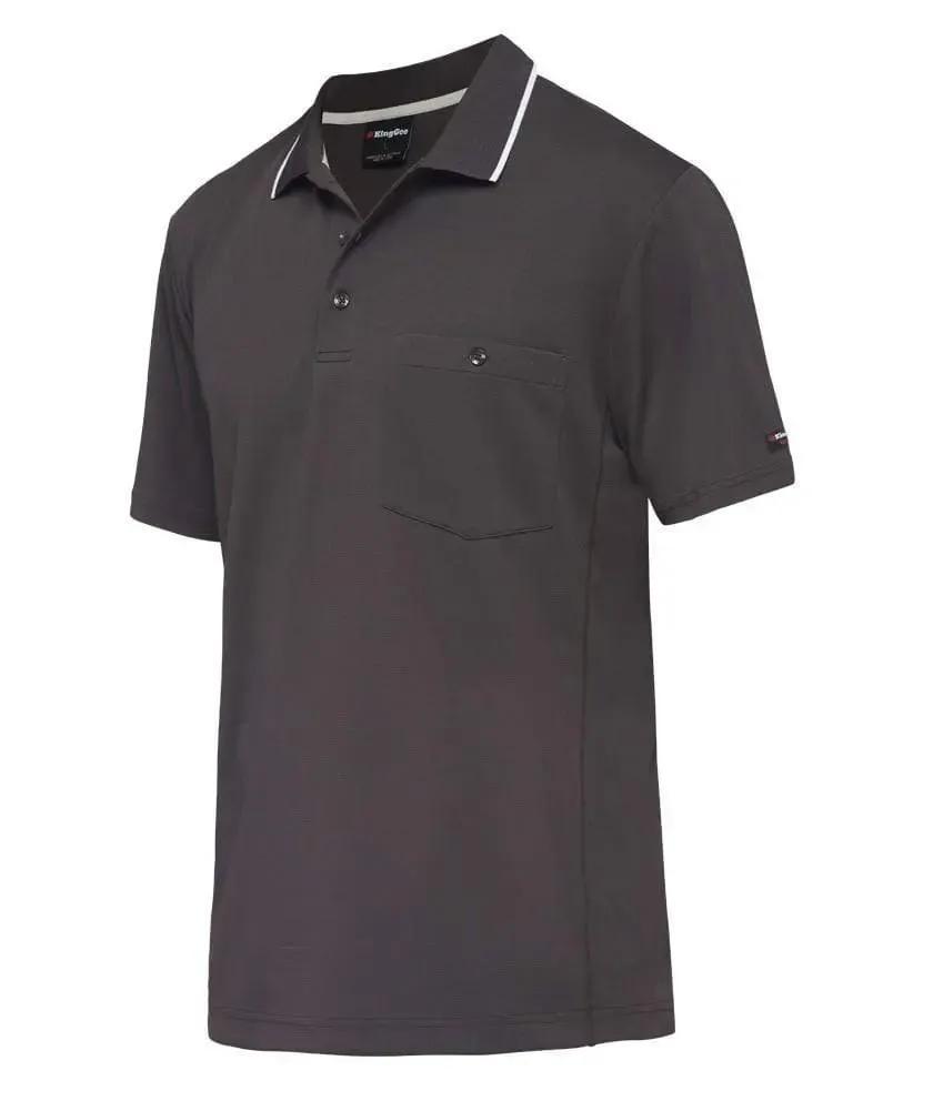 KingGee Work Wear Charcoal / S KingGee Workcool Hyperfreeze Polo S/S K54209